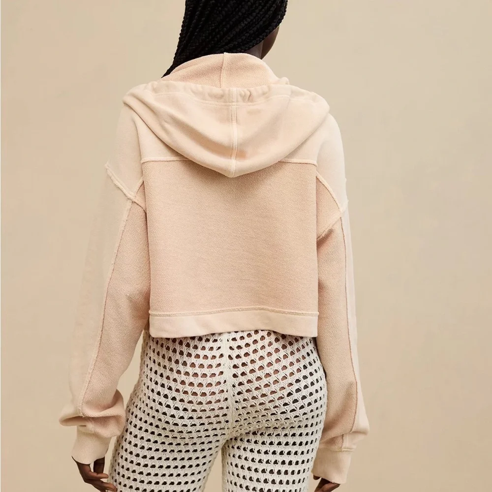 Aerie cropped full zip hoodie - Picture 2 of 8